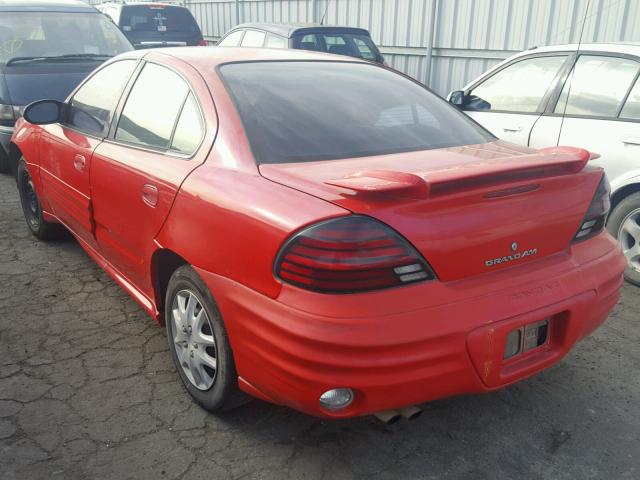 1G2NF52F12C118311 - 2002 PONTIAC GRAND AM S RED photo 3