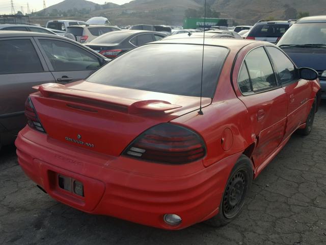 1G2NF52F12C118311 - 2002 PONTIAC GRAND AM S RED photo 4