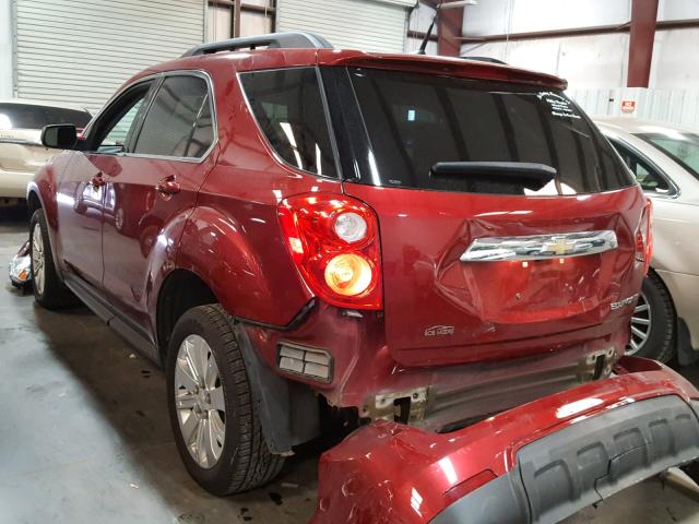 2CNALPEW8A6335545 - 2010 CHEVROLET EQUINOX LT RED photo 3