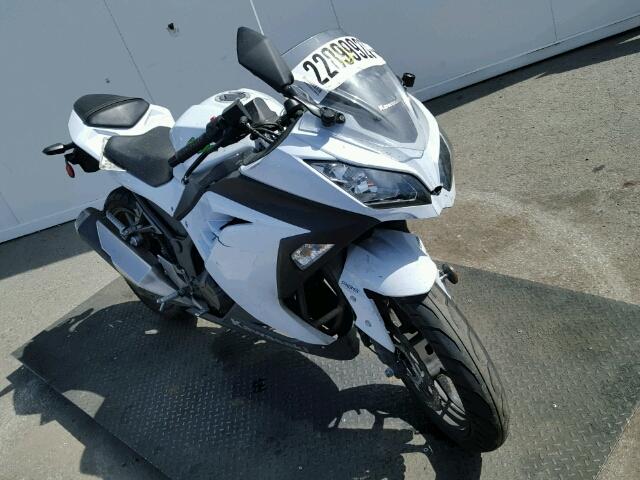 JKAEX8B14FA015328 - 2015 KAWASAKI EX300 B WHITE photo 1