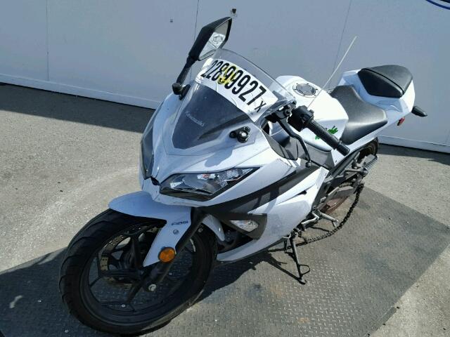 JKAEX8B14FA015328 - 2015 KAWASAKI EX300 B WHITE photo 2