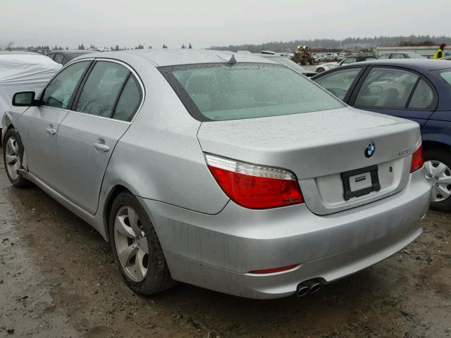 WBANU53548C117165 - 2008 BMW 528 I SILVER photo 3