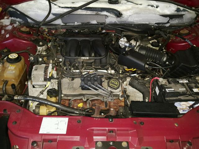 1FAFP55U84G120887 - 2004 FORD TAURUS SES RED photo 7