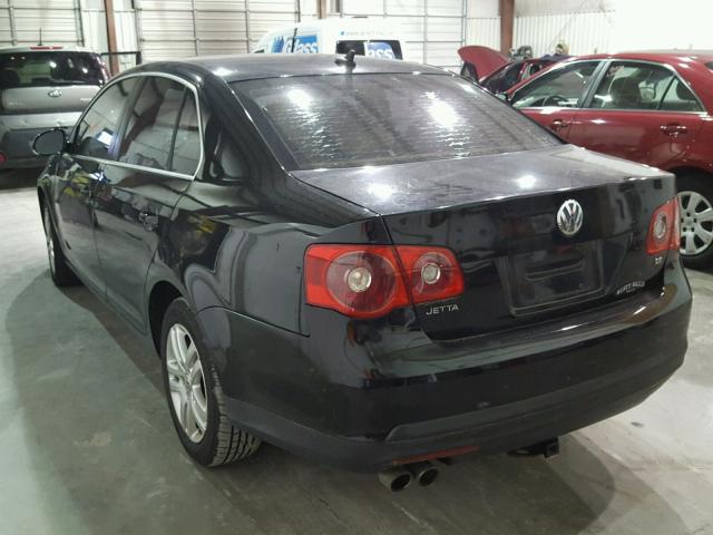 3VWSF71K87M036037 - 2007 VOLKSWAGEN JETTA 2.5 BLACK photo 3