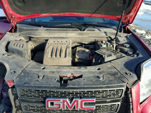 2GKFLTEK9D6411167 - 2013 GMC TERRAIN SL RED photo 7