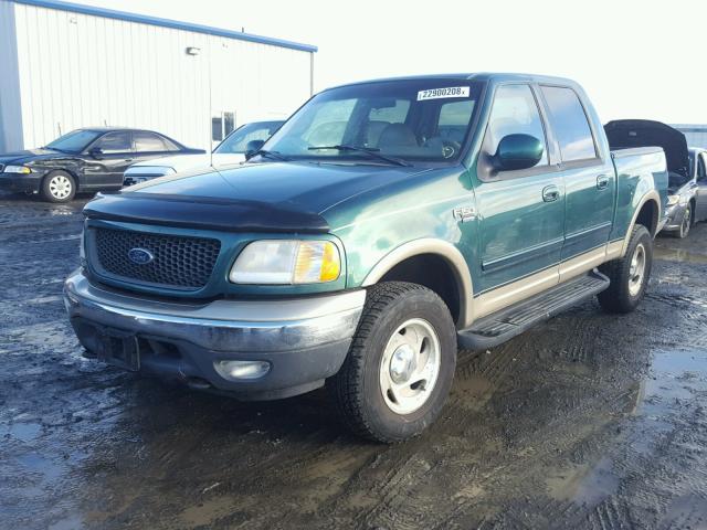 1FTRW08L21KD67301 - 2001 FORD F150 SUPER GREEN photo 2