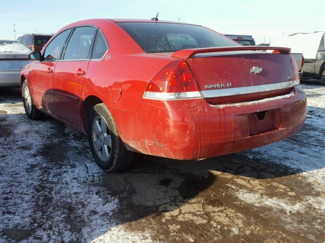 2G1WT58K979360039 - 2007 CHEVROLET IMPALA LT RED photo 3