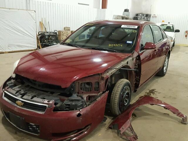 2G1WB58KX69309974 - 2006 CHEVROLET IMPALA LS MAROON photo 2