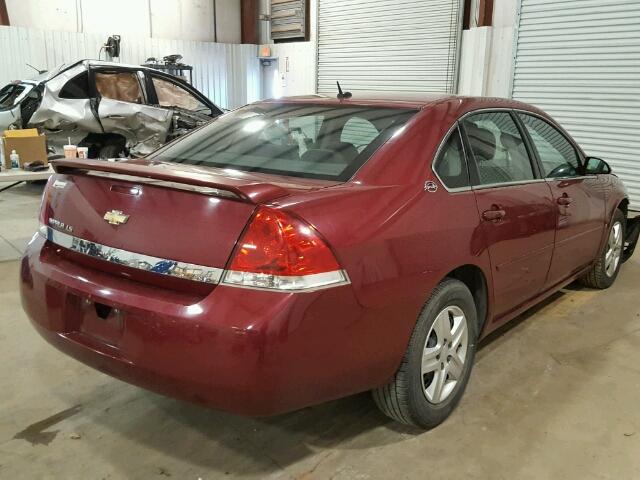 2G1WB58KX69309974 - 2006 CHEVROLET IMPALA LS MAROON photo 4