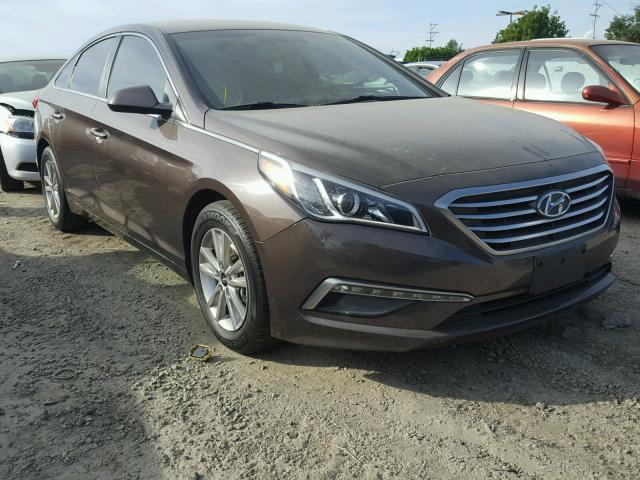 5NPE24AF8FH161119 - 2015 HYUNDAI SONATA SE BROWN photo 1