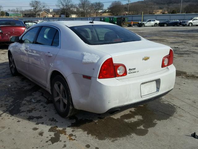 1G1ZC5E15BF191579 - 2011 CHEVROLET MALIBU 1LT WHITE photo 3