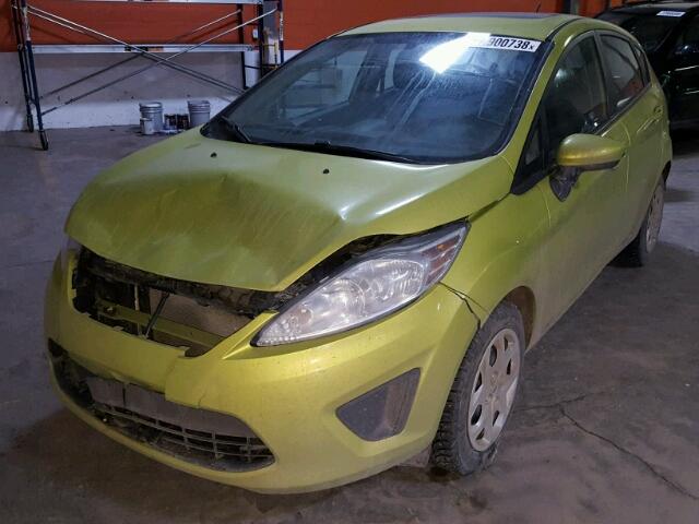 3FADP4EJ3DM131342 - 2013 FORD FIESTA SE GREEN photo 2