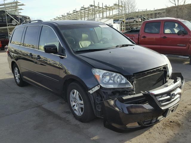 5FNRL38775B066989 - 2005 HONDA ODYSSEY EX BLACK photo 1