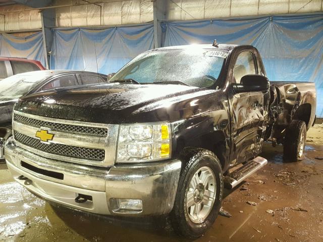 1GCNKSE05DZ250016 - 2013 CHEVROLET SILVERADO BLACK photo 2