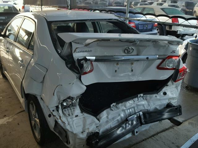 2T1BU4EE4DC016237 - 2013 TOYOTA COROLLA BA WHITE photo 9