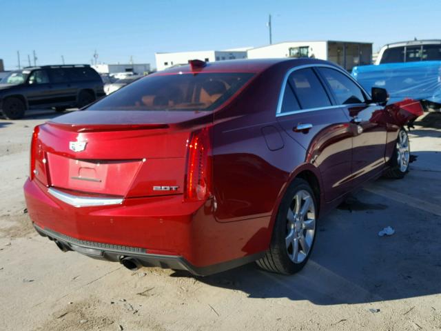 1G6AB5RX5F0115734 - 2015 CADILLAC ATS LUXURY RED photo 4