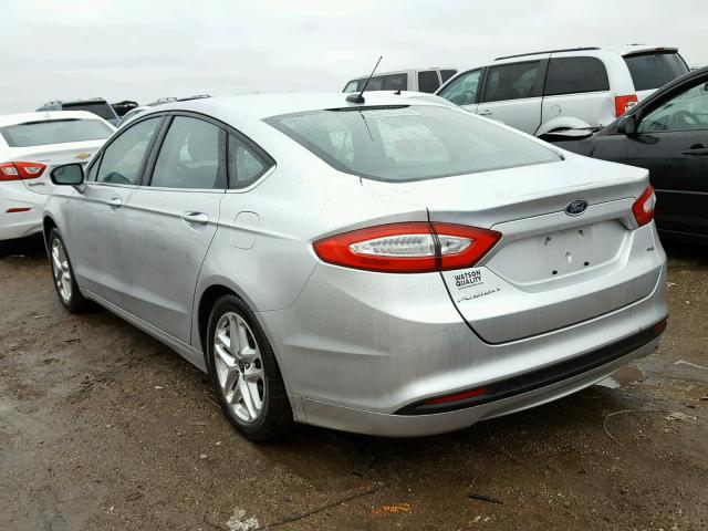 3FA6P0H75DR131038 - 2013 FORD FUSION SE SILVER photo 3