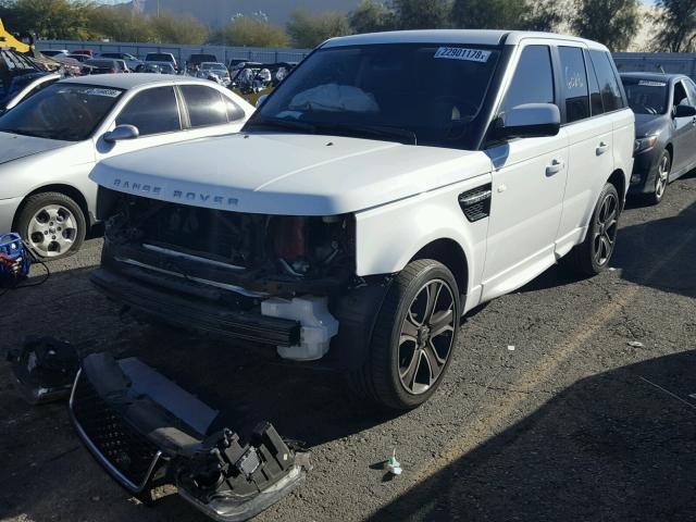 SALSF2D45DA771465 - 2013 LAND ROVER RANGE ROVE WHITE photo 2