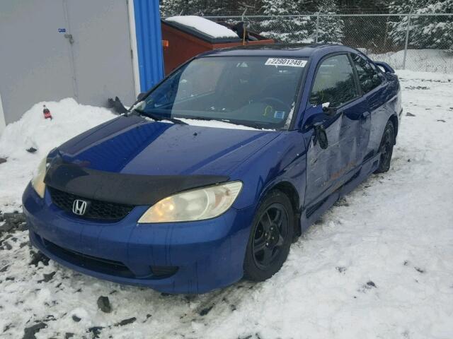 1HGEM22975L803901 - 2005 HONDA CIVIC EX BLUE photo 9