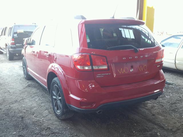 3C4PDDBG0DT650850 - 2013 DODGE JOURNEY SX RED photo 3