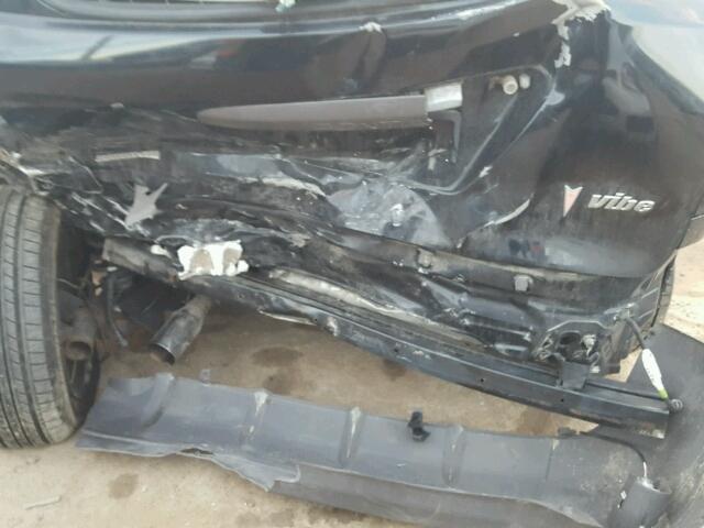 5Y2SL658X6Z414716 - 2006 PONTIAC VIBE BLACK photo 9