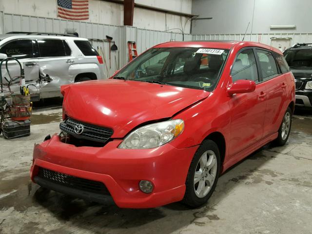 2T1KR32E18C703049 - 2008 TOYOTA COROLLA MA RED photo 2