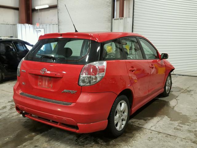 2T1KR32E18C703049 - 2008 TOYOTA COROLLA MA RED photo 4