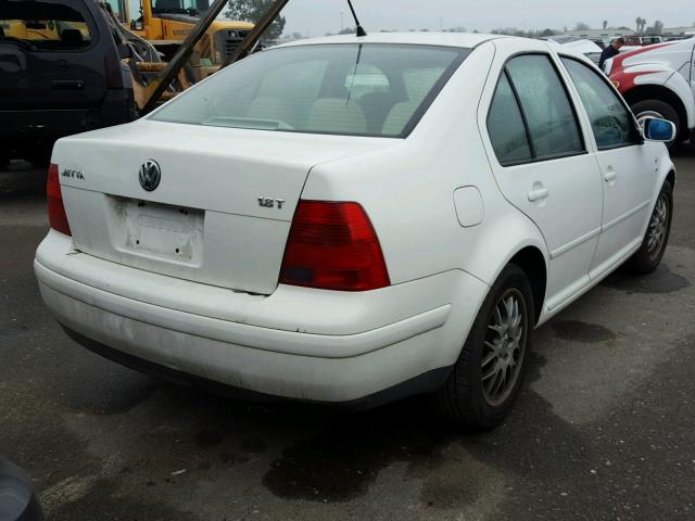 3VWSD69M91M147127 - 2001 VOLKSWAGEN JETTA GLS WHITE photo 4