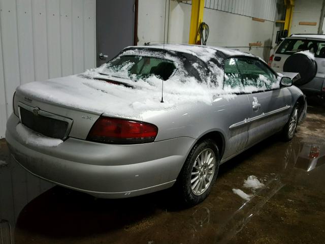 1C3EL55R94N185129 - 2004 CHRYSLER SEBRING LX SILVER photo 4