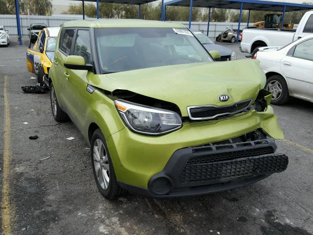 KNDJP3A5XF7780410 - 2015 KIA SOUL + GREEN photo 1