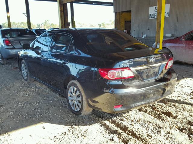 5YFBU4EE5DP211912 - 2013 TOYOTA COROLLA BA BLACK photo 3