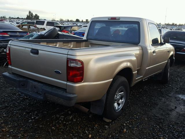 1FTYR10D12PA78752 - 2002 FORD RANGER GOLD photo 4