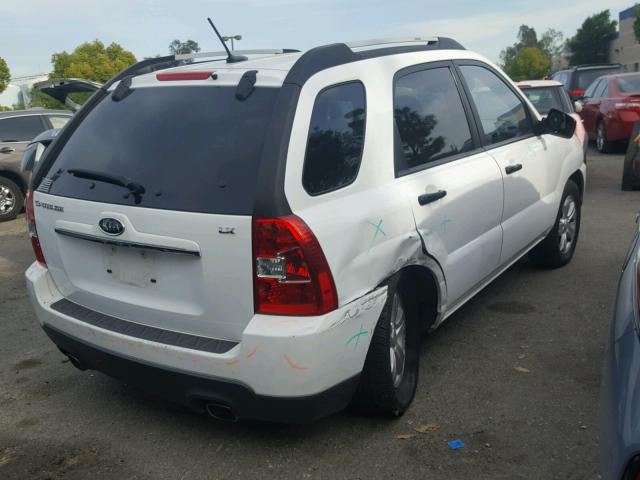 KNDJF724X97609029 - 2009 KIA SPORTAGE L WHITE photo 4