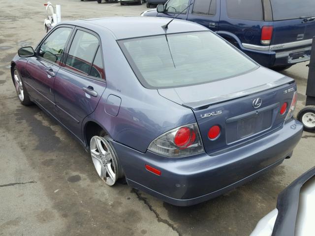 JTHBD192X40091600 - 2004 LEXUS IS 300 BLUE photo 3