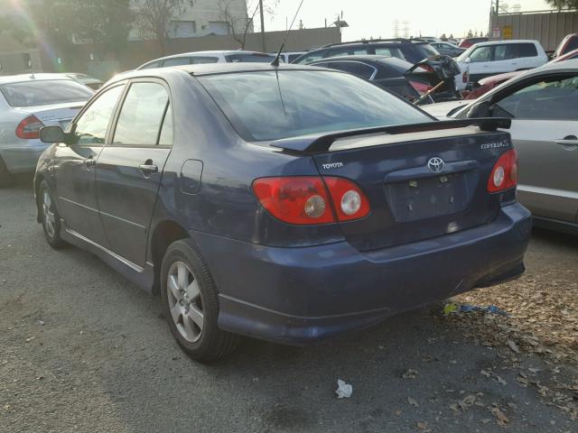 1NXBR30E27Z822874 - 2007 TOYOTA COROLLA CE BLUE photo 3