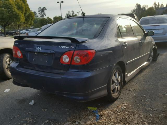 1NXBR30E27Z822874 - 2007 TOYOTA COROLLA CE BLUE photo 4