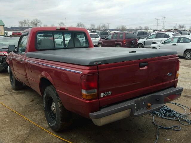 1FTCR10A6VUA25678 - 1997 FORD RANGER RED photo 3