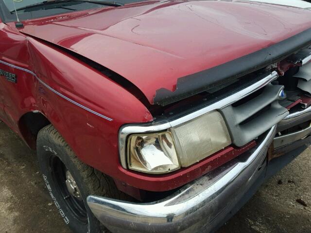 1FTCR10A6VUA25678 - 1997 FORD RANGER RED photo 9