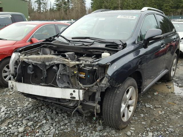 2T2BK1BA1AC027628 - 2010 LEXUS RX 350 GRAY photo 2