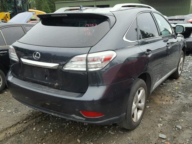 2T2BK1BA1AC027628 - 2010 LEXUS RX 350 GRAY photo 4