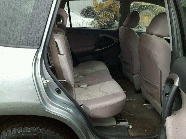 JTMBD33V086072301 - 2008 TOYOTA RAV4 SILVER photo 6