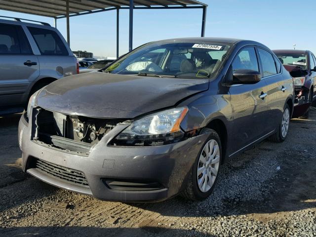 3N1AB7AP4DL716799 - 2013 NISSAN SENTRA CHARCOAL photo 2