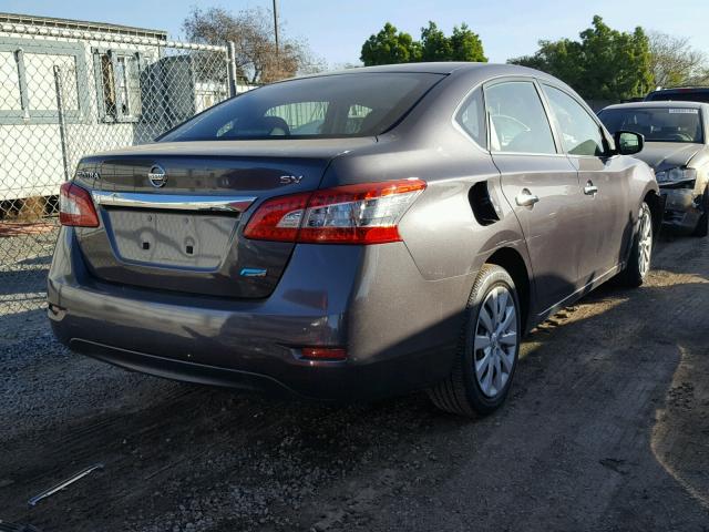 3N1AB7AP4DL716799 - 2013 NISSAN SENTRA CHARCOAL photo 4