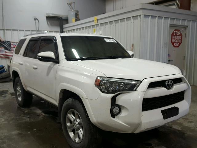 JTEBU5JR2E5183222 - 2014 TOYOTA 4RUNNER SR WHITE photo 1