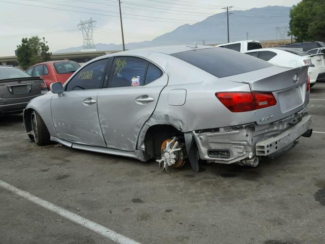 JTHBE262972012529 - 2007 LEXUS IS 350 SILVER photo 9