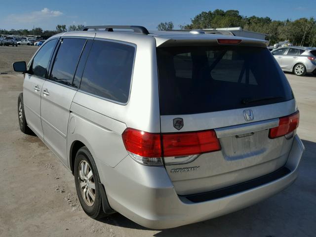 5FNRL38628B419294 - 2008 HONDA ODYSSEY EX SILVER photo 3