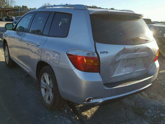 5TDDK3EH6AS013118 - 2010 TOYOTA HIGHLANDER SILVER photo 3