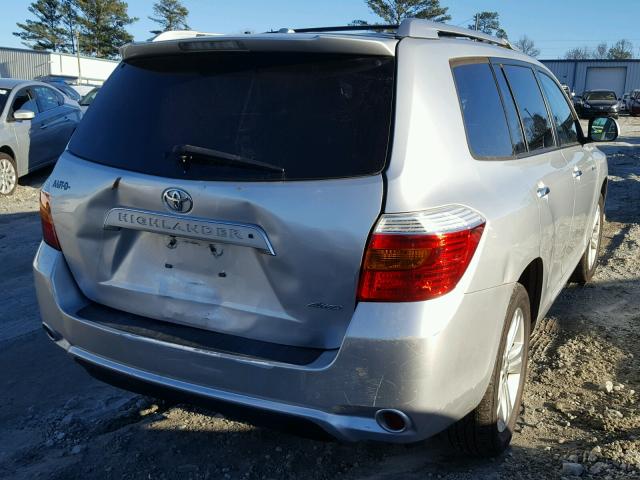 5TDDK3EH6AS013118 - 2010 TOYOTA HIGHLANDER SILVER photo 4