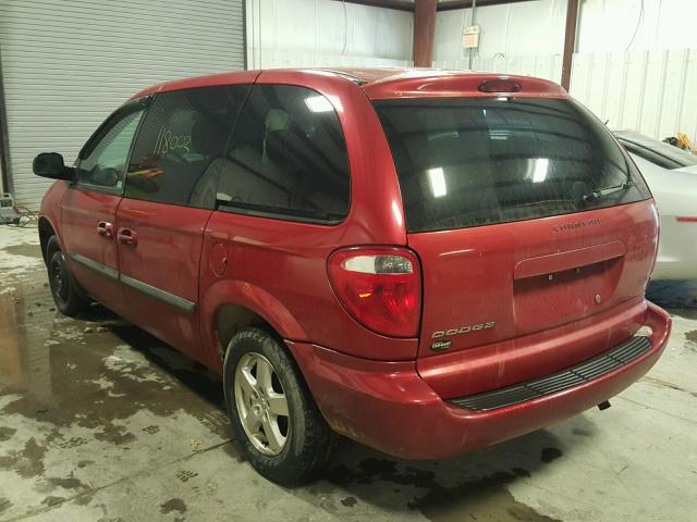 1D4GP45RX5B433008 - 2005 DODGE CARAVAN SX RED photo 3