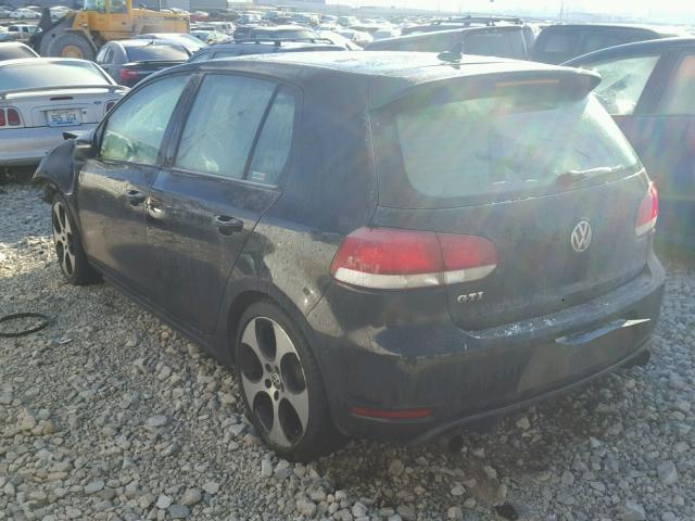 WVWHV7AJ1CW266987 - 2012 VOLKSWAGEN GTI BLACK photo 3